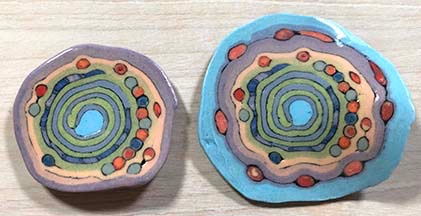 Small Fish Polymer Clay Slices 