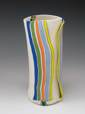 MAKING A CUT OFF WIRE  Chris Campbell - Colored Porcelain Nerikome